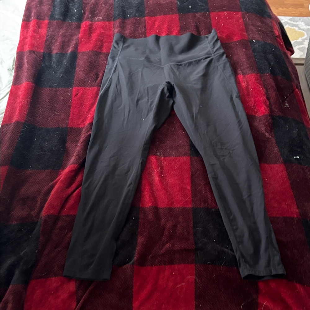 HALARA Black Leggings Double Pocket Compression